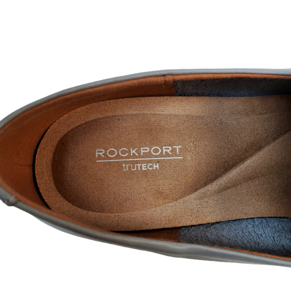 Rockport Womens Comfort Shoes Perpetua Dec Leather Slip On Blue  Loafers… - Picture 9 of 9